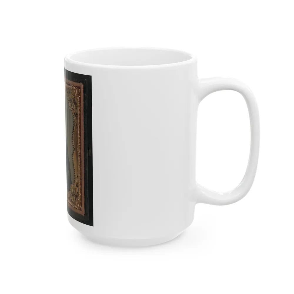 Unidentified Soldier In Uniform 001 (U.S. Civil War) White Coffee Mug-Go Mug Yourself