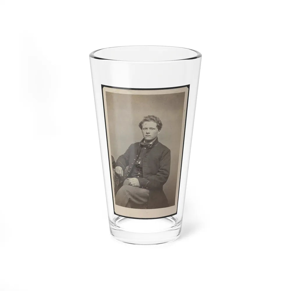 Unidentified Soldier In Uniform 002 (U.S. Civil War) Pint Glass 16oz-16oz-Go Mug Yourself