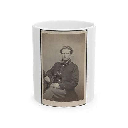 Unidentified Soldier In Uniform 002 (U.S. Civil War) White Coffee Mug-11oz-Go Mug Yourself