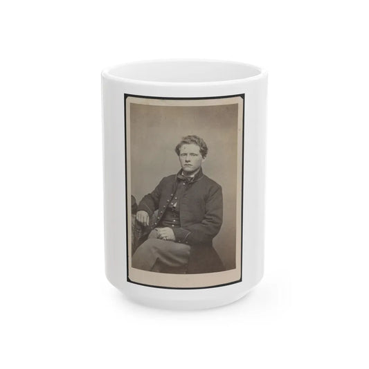 Unidentified Soldier In Uniform 002 (U.S. Civil War) White Coffee Mug-15oz-Go Mug Yourself