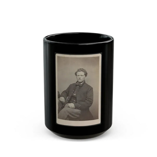 Unidentified Soldier In Uniform 002 (U.S. Civil War) Black Coffee Mug 15oz - Go Mug Yourself