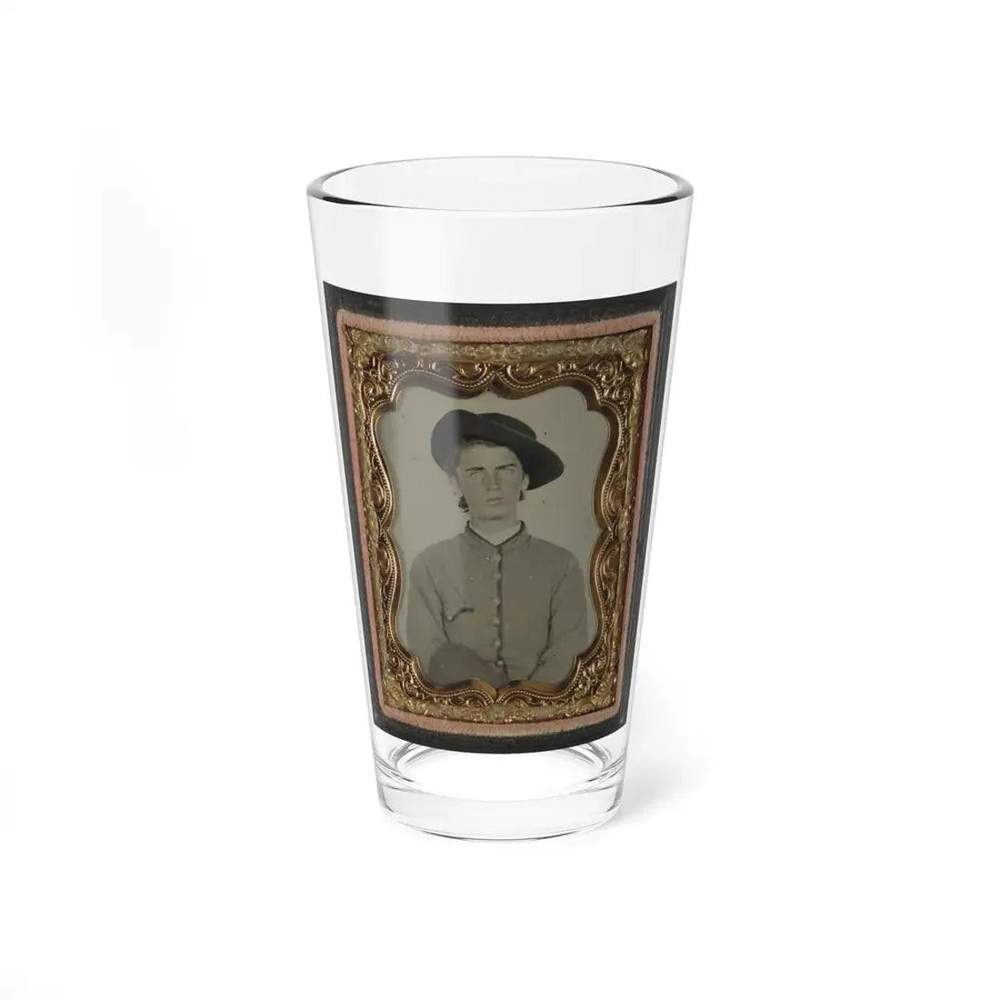 Unidentified Soldier In Uniform(3) (U.S. Civil War) Pint Glass 16oz 16oz - Go Mug Yourself