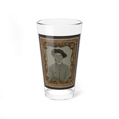 Unidentified Soldier In Uniform(3) (U.S. Civil War) Pint Glass 16oz 16oz - Go Mug Yourself