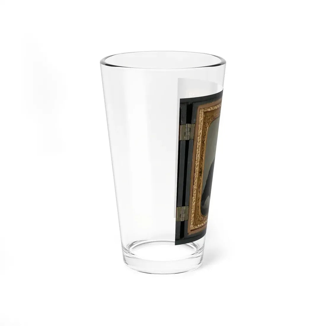 Unidentified Soldier In Uniform And Gauntlets, Probably Union Uniform (U.S. Civil War) Pint Glass 16oz - Go Mug Yourself