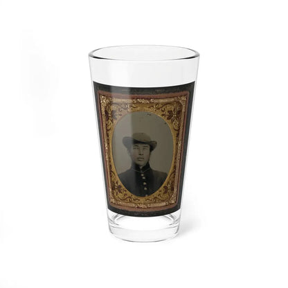 Unidentified Soldier In Uniform And Hat (U.S. Civil War) Pint Glass 16oz 16oz - Go Mug Yourself