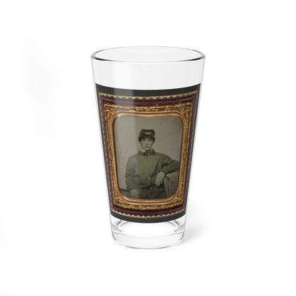 Unidentified Soldier In Uniform (U.S. Civil War) Pint Glass 16oz-16oz-Go Mug Yourself