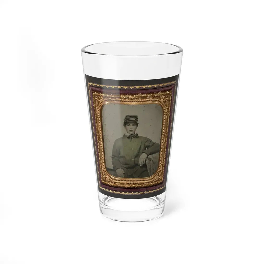 Unidentified Soldier In Uniform (U.S. Civil War) Pint Glass 16oz 16oz - Go Mug Yourself