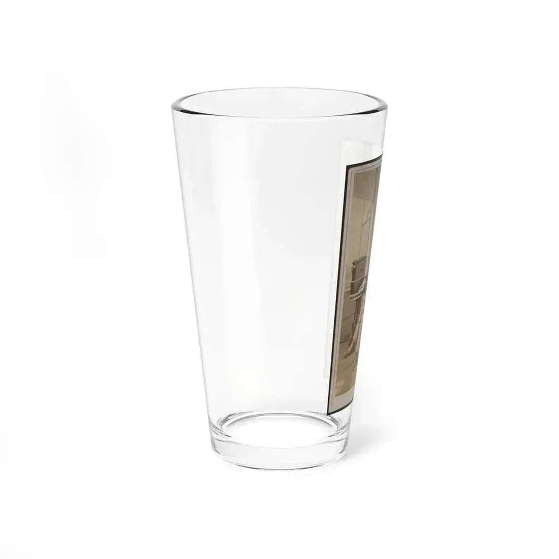 Unidentified Soldier In Uniform With Cabinet Stereograph Viewer (U.S. Civil War) Pint Glass 16oz - Go Mug Yourself