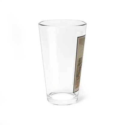 Unidentified Soldier In Uniform With Cabinet Stereograph Viewer (U.S. Civil War) Pint Glass 16oz - Go Mug Yourself