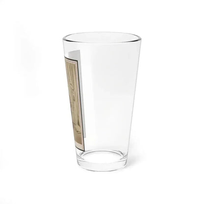 Unidentified Soldier In Uniform With Cabinet Stereograph Viewer (U.S. Civil War) Pint Glass 16oz - Go Mug Yourself