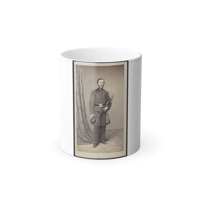 Unidentified Soldier in Uniform With Hat and Sword (U.S. Civil War) Color Changing Coffee Mug 11oz-11oz-Go Mug Yourself