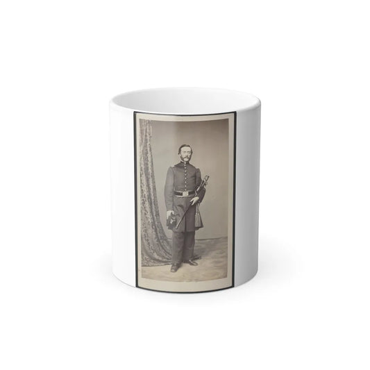 Unidentified Soldier in Uniform With Hat and Sword (U.S. Civil War) Color Changing Coffee Mug 11oz-11oz-Go Mug Yourself