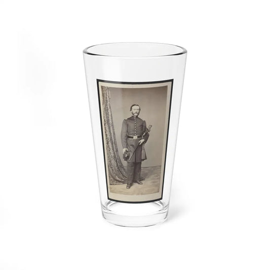 Unidentified Soldier In Uniform With Hat And Sword (U.S. Civil War) Pint Glass 16oz-16oz-Go Mug Yourself