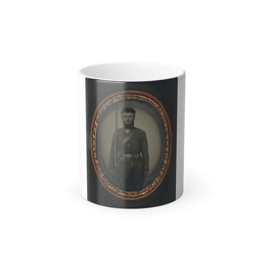 Unidentified Soldier in Uniform With Musket and Holstered Bayonet (U.S. Civil War) Color Changing Coffee Mug 11oz Default Title 11oz - Go Mug Yourself