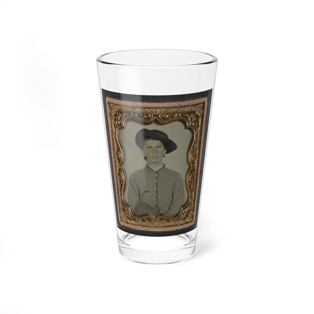 Unidentified Soldier In Uniform(3) (U.S. Civil War) Pint Glass 16oz-16oz-Go Mug Yourself