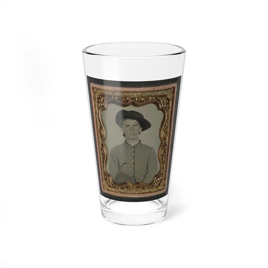 Unidentified Soldier In Uniform(3) (U.S. Civil War) Pint Glass 16oz-16oz-Go Mug Yourself