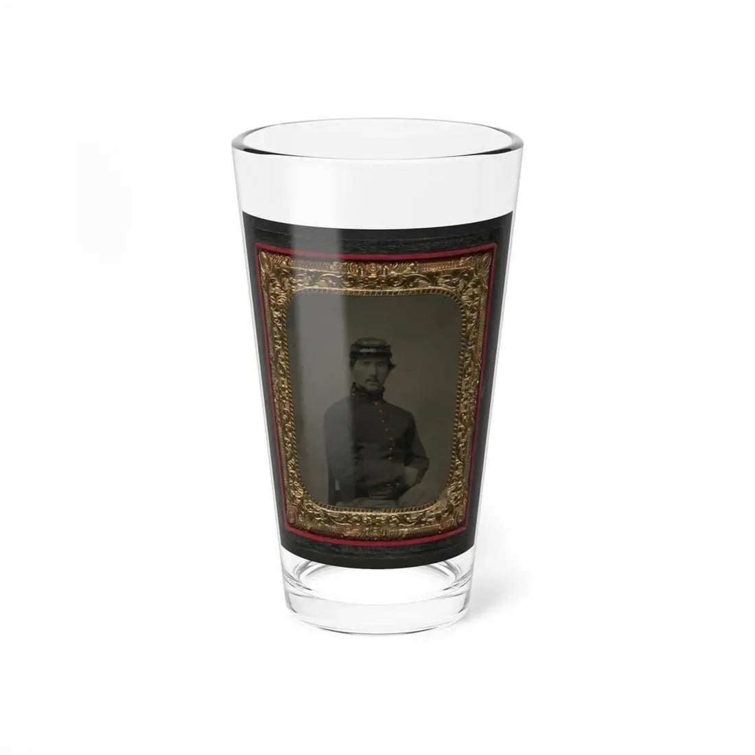 Unidentified Soldier In Union Artillery Uniform (U.S. Civil War) Pint Glass 16oz 16oz - Go Mug Yourself