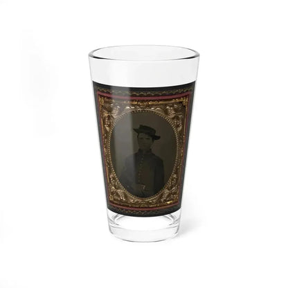Unidentified Soldier In Union Artillery Uniform With Sword (U.S. Civil War) Pint Glass 16oz 16oz - Go Mug Yourself