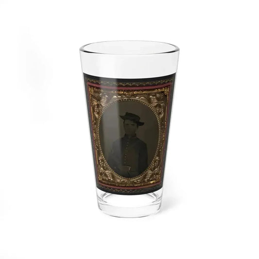 Unidentified Soldier In Union Artillery Uniform With Sword (U.S. Civil War) Pint Glass 16oz 16oz - Go Mug Yourself
