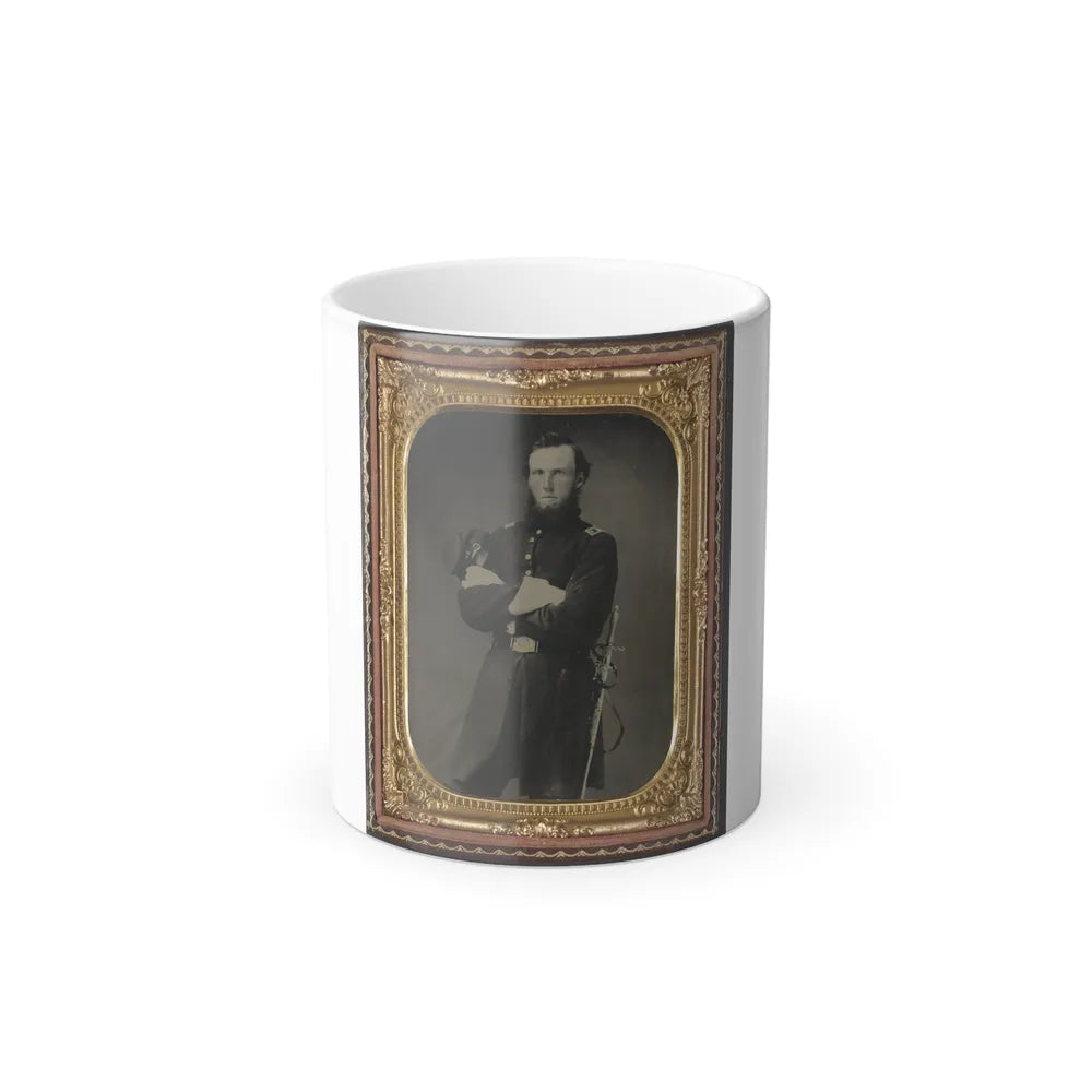 Unidentified Soldier in Union Assistant Surgeon Uniform With Ames Medical Sword (U.S. Civil War) Color Changing Coffee Mug 11oz-11oz-Go Mug Yourself