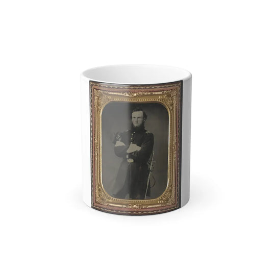 Unidentified Soldier in Union Assistant Surgeon Uniform With Ames Medical Sword (U.S. Civil War) Color Changing Coffee Mug 11oz-11oz-Go Mug Yourself
