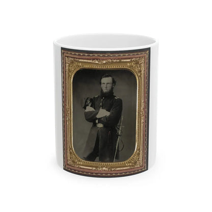 Unidentified Soldier In Union Assistant Surgeon Uniform With Ames Medical Sword (U.S. Civil War) White Coffee Mug-11oz-Go Mug Yourself