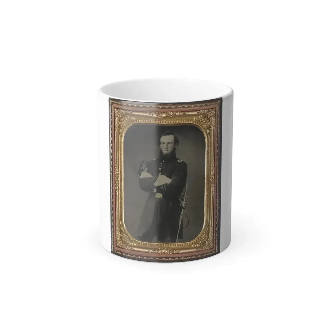 Unidentified Soldier in Union Assistant Surgeon Uniform With Ames Medical Sword (U.S. Civil War) Color Changing Coffee Mug 11oz Default Title 11oz - Go Mug Yourself