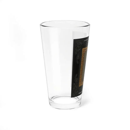Unidentified Soldier In Union Captain's Frock Coat And Officer's Sash With Sheathed Sword And Revolver (U.S. Civil War) Pint Glass 16oz - Go Mug Yourself