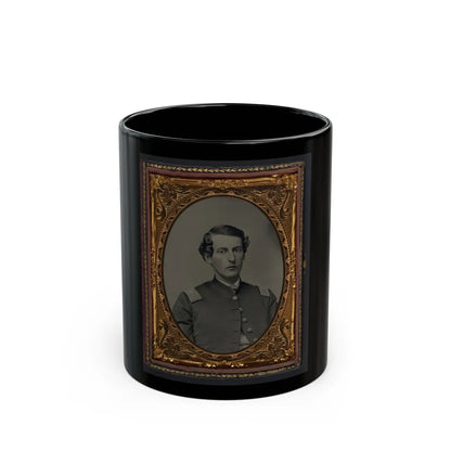 Unidentified Soldier In Union Captain's Shell Jacket (U.S. Civil War) Black Coffee Mug-11oz-Go Mug Yourself