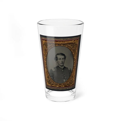 Unidentified Soldier In Union Captain's Shell Jacket (U.S. Civil War) Pint Glass 16oz-16oz-Go Mug Yourself