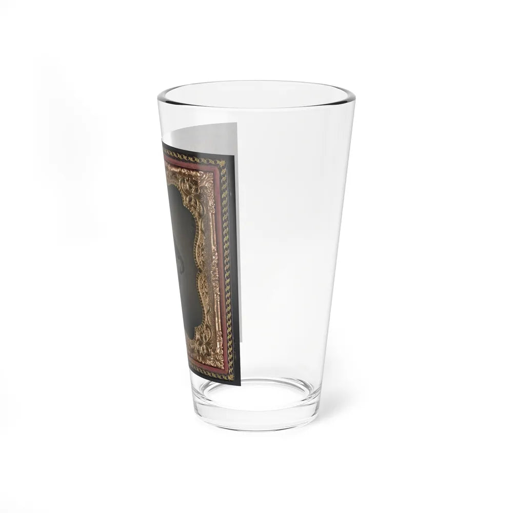 Unidentified Soldier In Union Cavalry Uniform With Savage Revolver And Sword (U.S. Civil War) Pint Glass 16oz-Go Mug Yourself