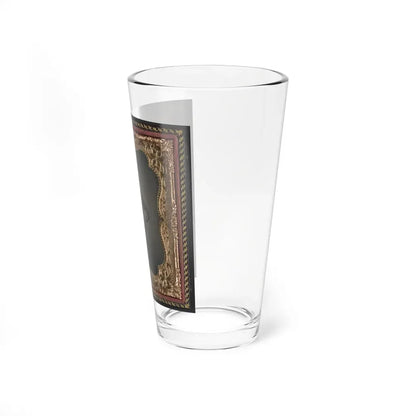Unidentified Soldier In Union Cavalry Uniform With Savage Revolver And Sword (U.S. Civil War) Pint Glass 16oz - Go Mug Yourself