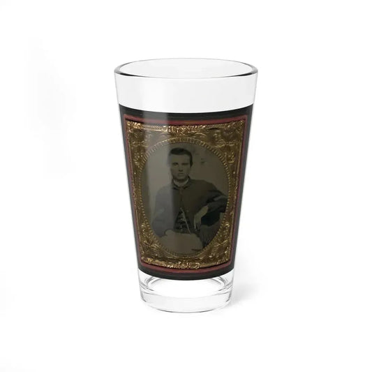 Unidentified Soldier In Union Corporal's Uniform 001 (U.S. Civil War) Pint Glass 16oz 16oz - Go Mug Yourself