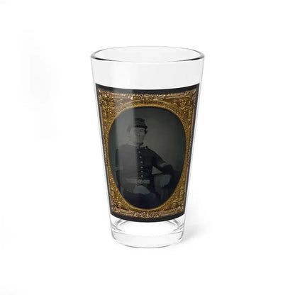 Unidentified Soldier In Union Corporal's Uniform 002 (U.S. Civil War) Pint Glass 16oz 16oz - Go Mug Yourself