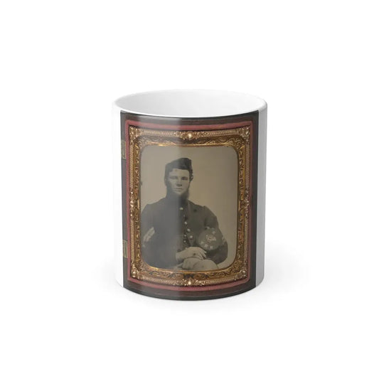 Unidentified Soldier in Union Corporal's Uniform Holding Company B, 15Th New Hampshire Volunteers Kepi (U.S. Civil War) Color Changing Coffee Mug 11oz Default Title 11oz - Go Mug Yourself
