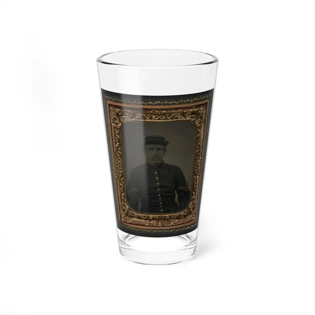 Unidentified Soldier In Union Corporal's Uniform (U.S. Civil War) Pint Glass 16oz 16oz - Go Mug Yourself