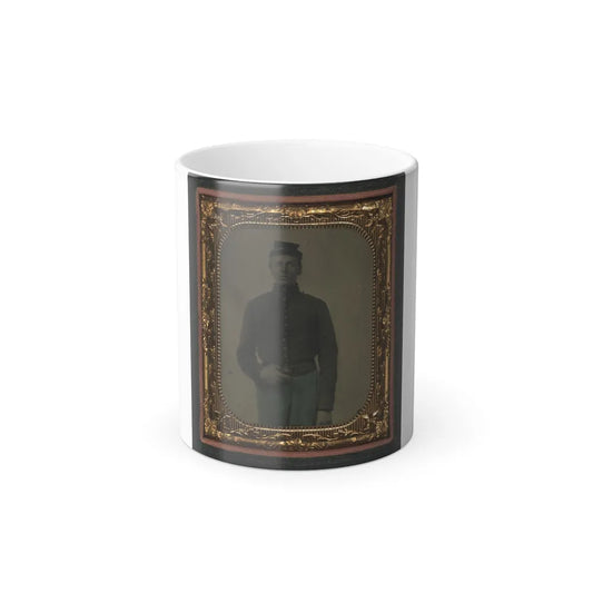 Unidentified Soldier in Union Corporal Uniform and Forage Cap (U.S. Civil War) Color Changing Coffee Mug 11oz-11oz-Go Mug Yourself