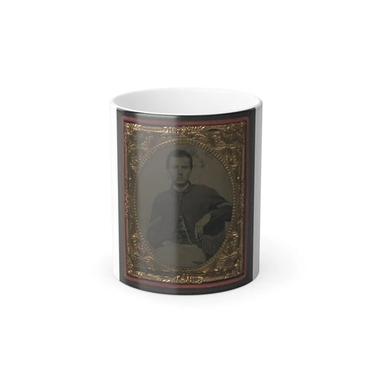 Unidentified Soldier in Union Corporal's Uniform 001 (U.S. Civil War) Color Changing Coffee Mug 11oz-11oz-Go Mug Yourself