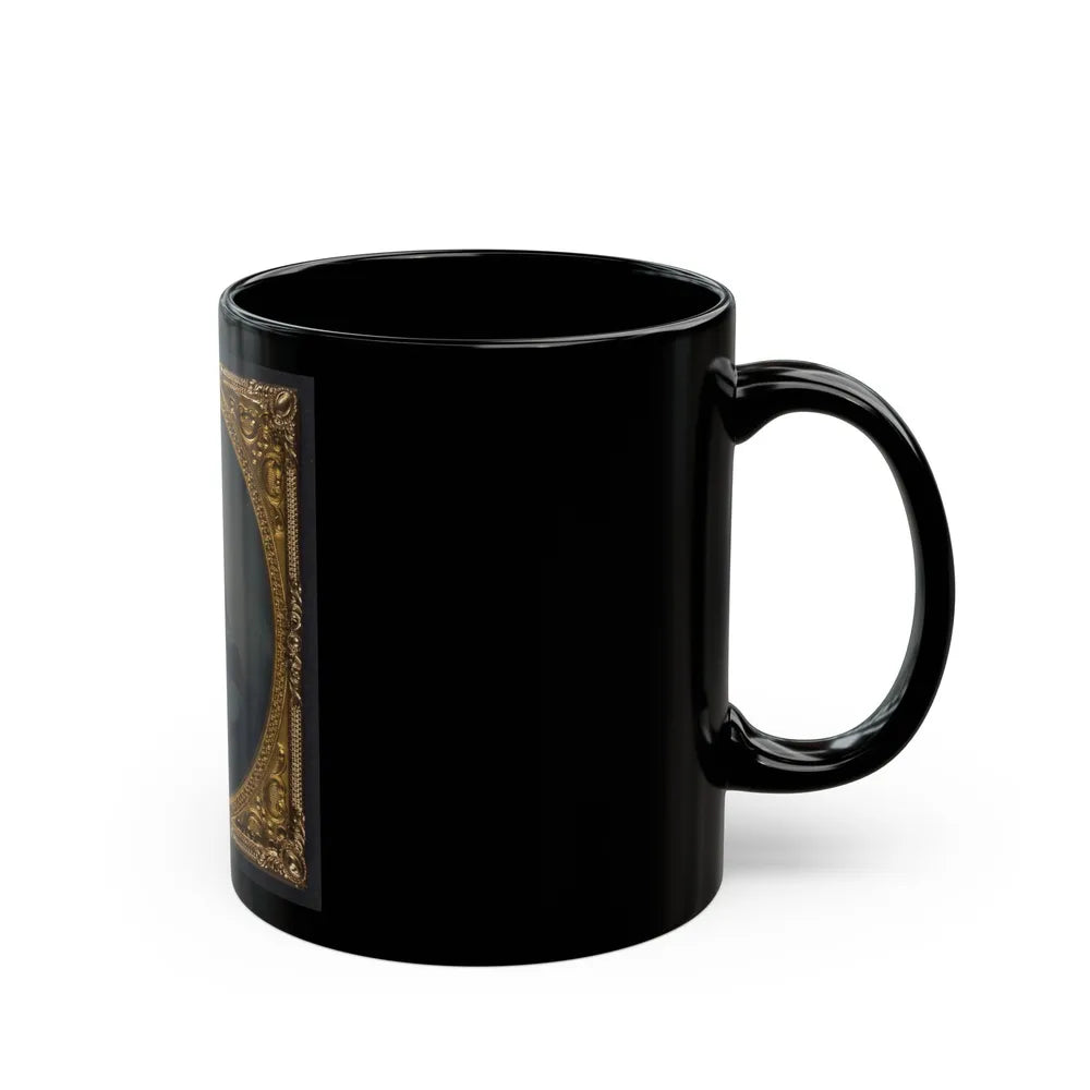 Unidentified Soldier In Union Corporal's Uniform 002 (U.S. Civil War) Black Coffee Mug-Go Mug Yourself