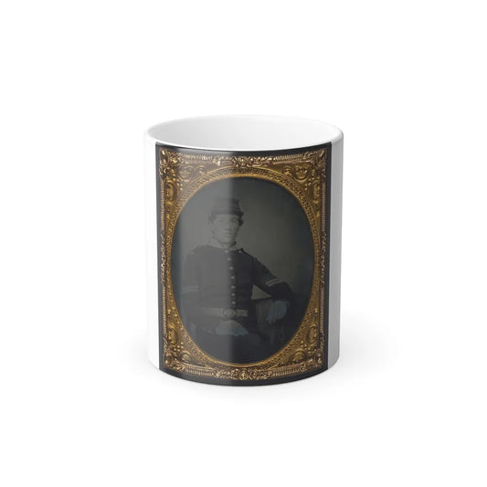 Unidentified Soldier in Union Corporal's Uniform 002 (U.S. Civil War) Color Changing Coffee Mug 11oz-11oz-Go Mug Yourself