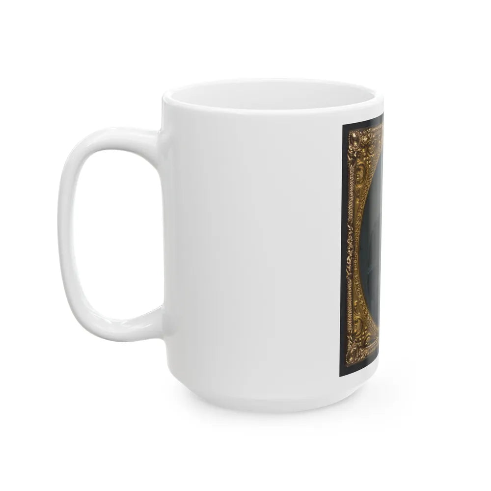 Unidentified Soldier In Union Corporal's Uniform 002 (U.S. Civil War) White Coffee Mug-Go Mug Yourself