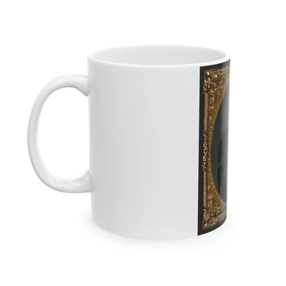 Unidentified Soldier In Union Corporal's Uniform 002 (U.S. Civil War) White Coffee Mug-Go Mug Yourself