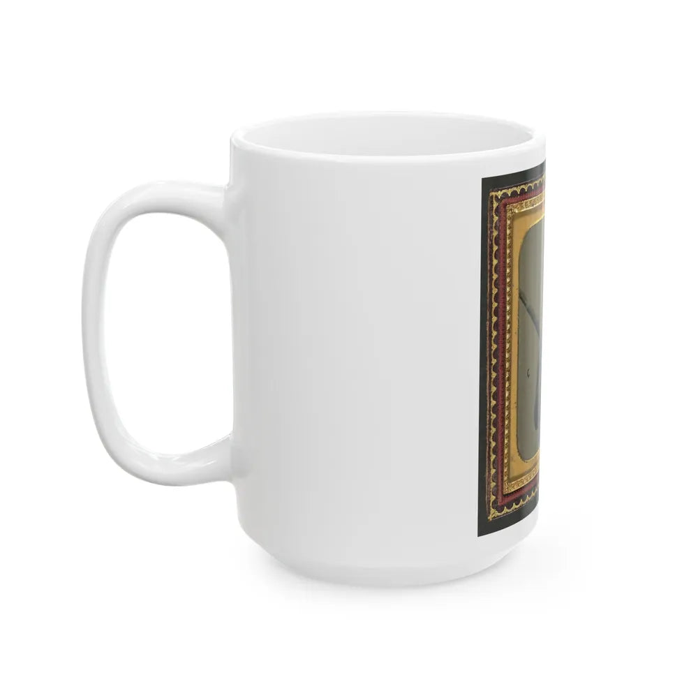 Unidentified Soldier In Union Corporal's Uniform With Musket (U.S. Civil War) White Coffee Mug-Go Mug Yourself