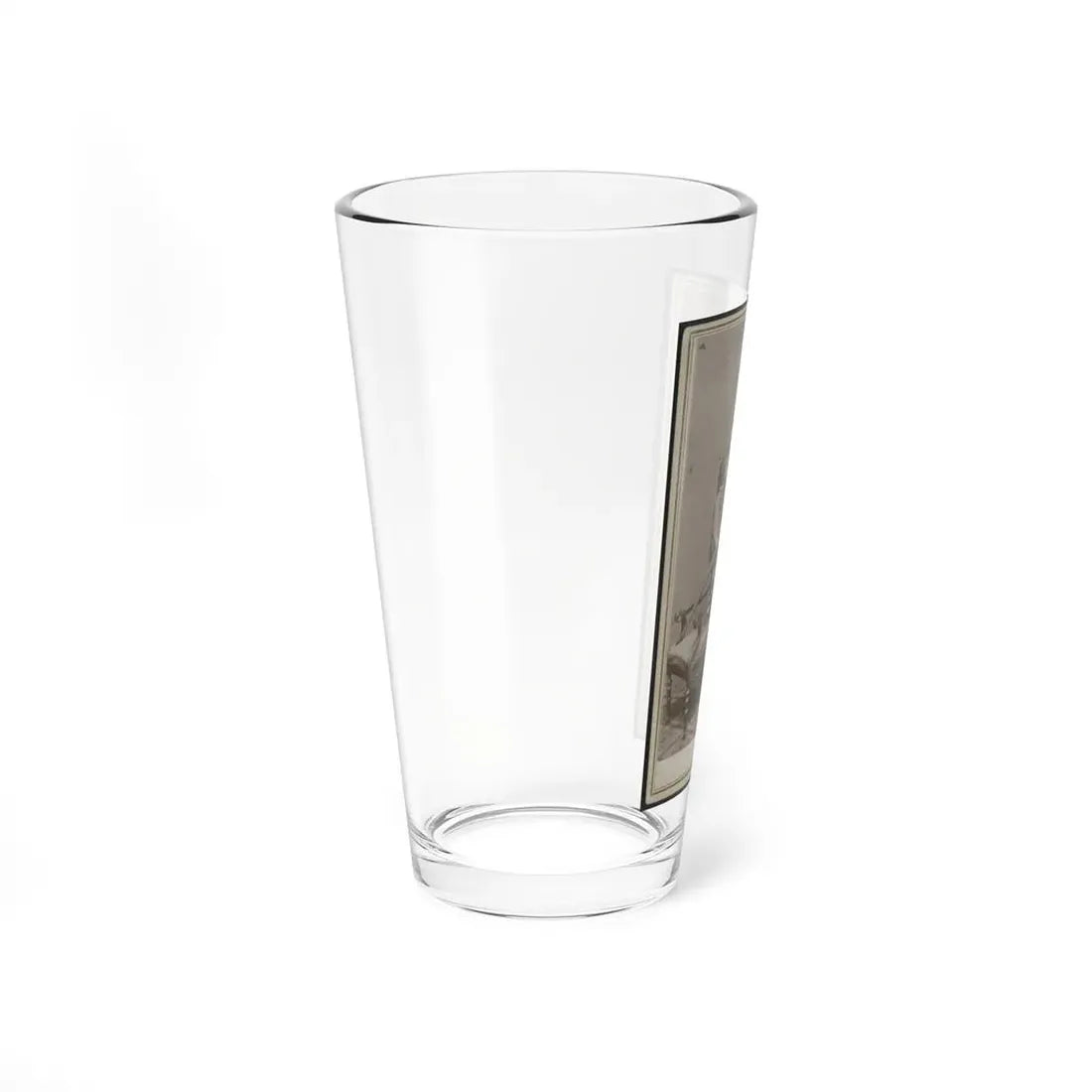 Unidentified Soldier In Union First Lieutenant's Uniform And Child In Zouave Uniform With Model 1860 Cavalry Saber (U.S. Civil War) Pint Glass 16oz - Go Mug Yourself