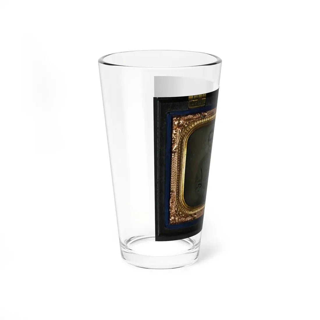 Unidentified Soldier In Union First Sergeant's Uniform And Unidentified Woman In Dress (U.S. Civil War) Pint Glass 16oz - Go Mug Yourself