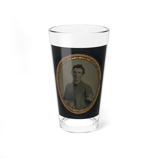 Unidentified Soldier In Union First Sergeant's Uniform (U.S. Civil War) Pint Glass 16oz 16oz - Go Mug Yourself