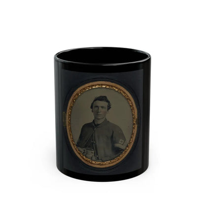 Unidentified Soldier In Union First Sergeant's Uniform (U.S. Civil War) Black Coffee Mug-11oz-Go Mug Yourself