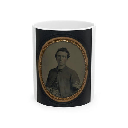 Unidentified Soldier In Union First Sergeant's Uniform (U.S. Civil War) White Coffee Mug-11oz-Go Mug Yourself