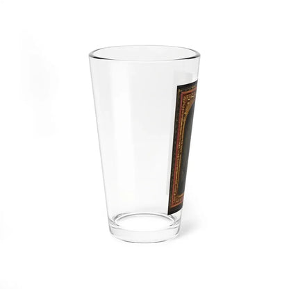 Unidentified Soldier In Union Frock Coat And Forage Cap With Saber And Musket (U.S. Civil War) Pint Glass 16oz - Go Mug Yourself