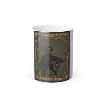Unidentified Soldier in Union Frock Coat (U.S. Civil War) Color Changing Coffee Mug 11oz-11oz-Go Mug Yourself